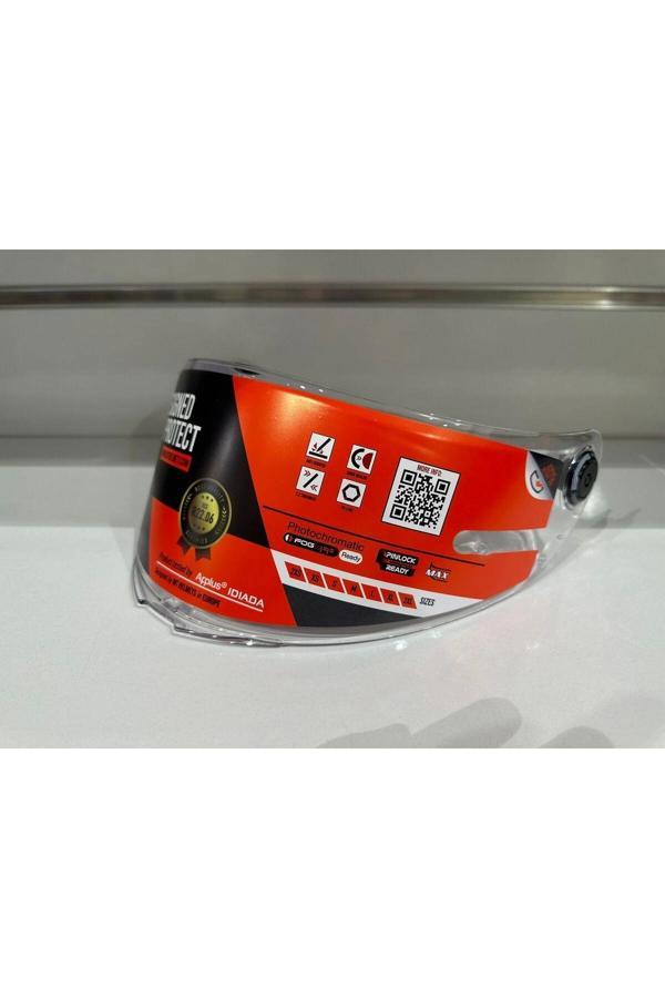 KASK CAMI MT V-14B REVENGE 2 S 22,06 UYUMLU YENİ NESİL (CLEAR) ŞEFFAF - Image 1