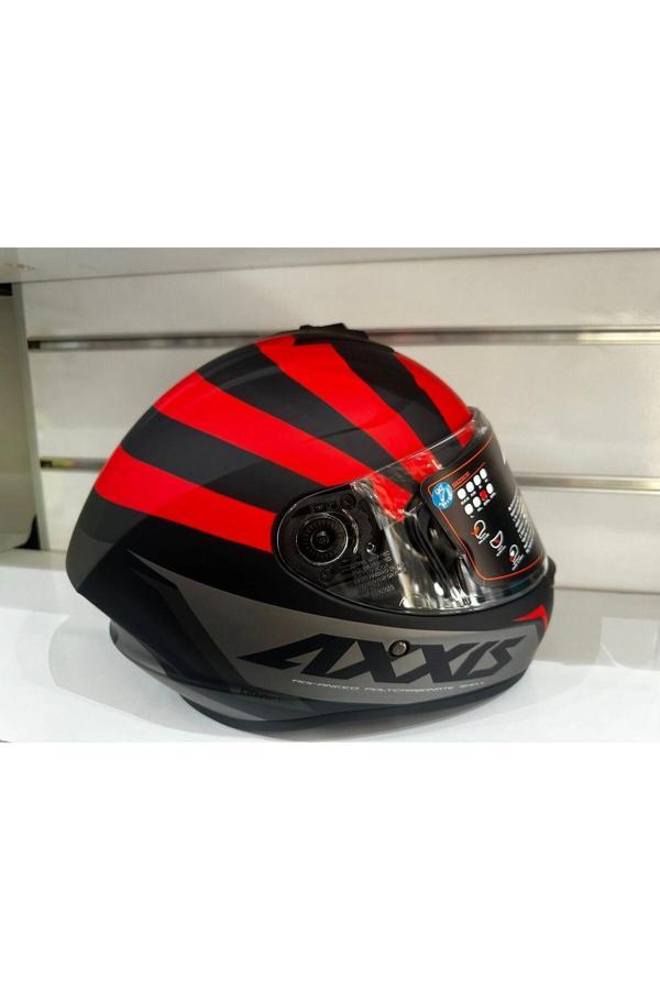 KASK AXXİS DRAKEN S PREMIER B5 MAT RED/BLACK/GREY - Image 1