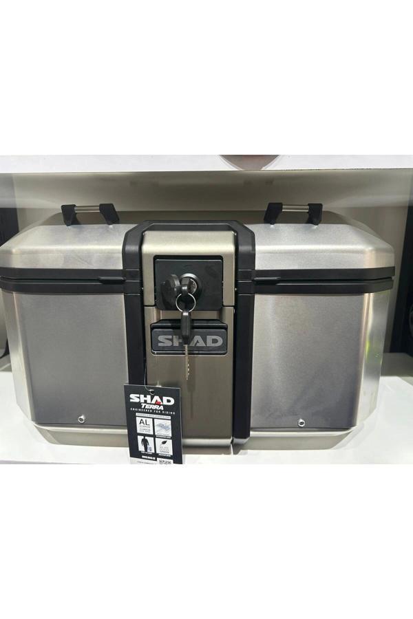 SHAD Çanta Tr-55 Terra Alüminyum Silver + Bağlantı Tablası - Image 1