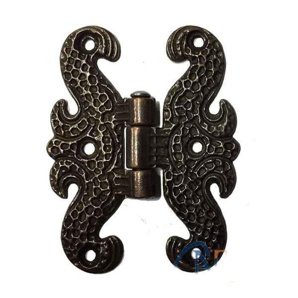 Zamak Kelebek Menteşe - Büyük, 50x67mm, Oksit, 100 Adet - Image 1