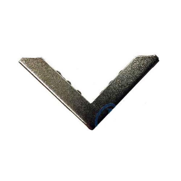 Kitap, Kapak, Menü, Albüm Köşesi, Büyük - 23x40mm, Nikel, 10 Adet - Image 1