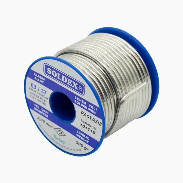 63-37 Pastasız Vitray Lehim Teli 3000 Gr 3 mm - Image 1