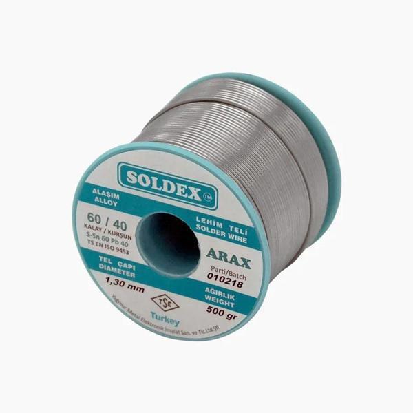 Arax 60-40 Lehim Teli 500 Gr 1.3 mm - Sn:60 / Pb:40 - Image 1