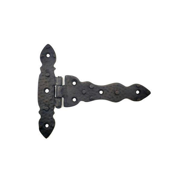Antika Tarz Dekoratif Pirinç Kuyruklu Düğmeli Menteşe No2 - 138x167 mm, Oksit - Image 1
