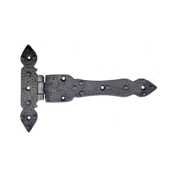 Antika Tarz Dekoratif Pirinç Kuyruklu Düğmeli Menteşe No3 - 155x240 mm, Oksit - Image 1