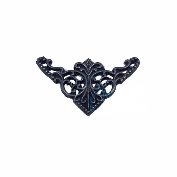 Dekoratif Köşe Süsü, Köşelik - Küçük, 19x34mm, Eskitme, 1 Adet - Image 1