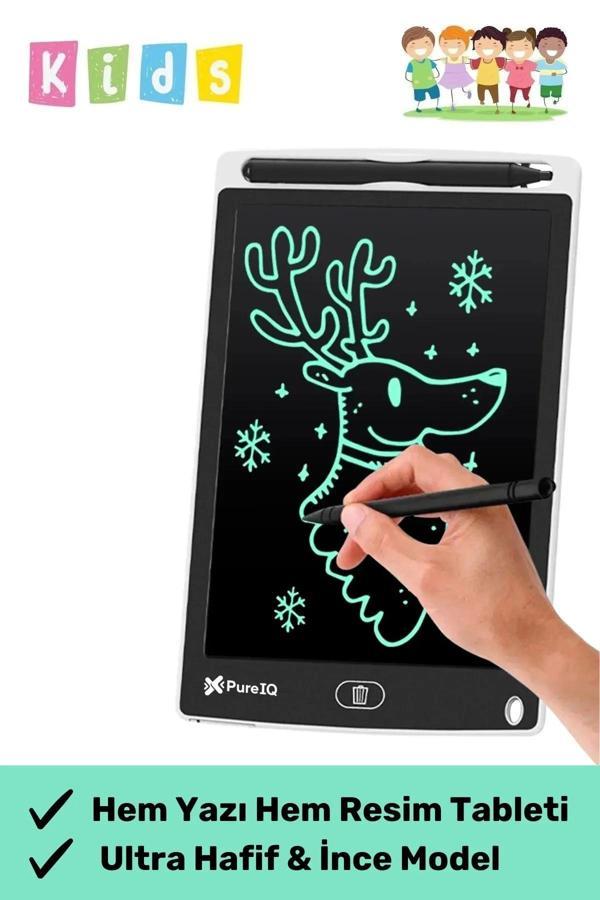 Premium Lcd Ekranlı Kalemli Dijital Çizim Tableti Yazı Tahtası Boyama Resim 8,5 Inç Akıllı Tablet - Image 1