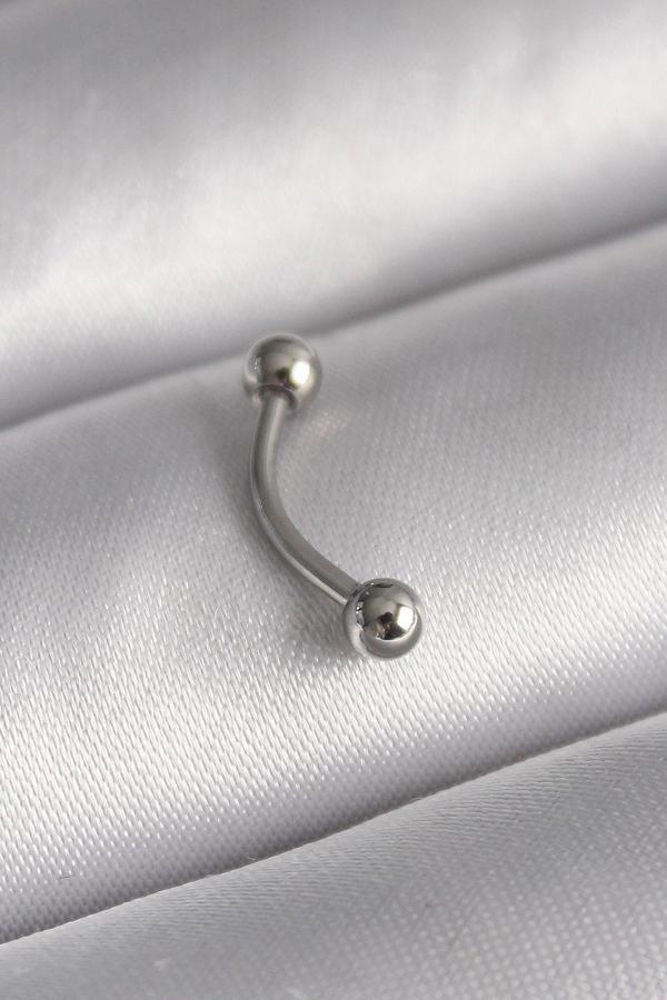 316L Çelik Gümüş Renk Topçuk Model Piercing - TJ-PR1365 - Image 1