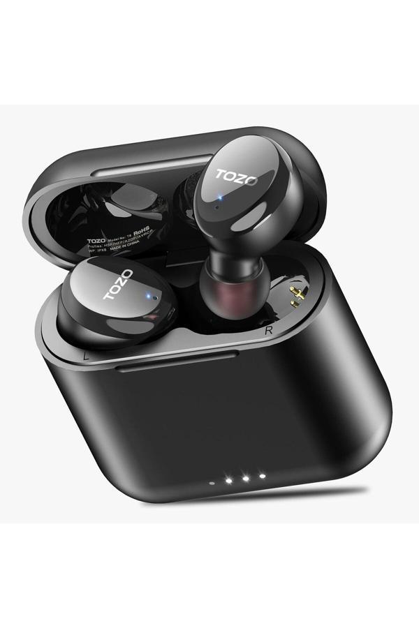 T6s Ipx8 Su Geçirmez Enc Gürültü Engelleme Bluetooth 5.3 Tws Kablosuz Kulaklık Siyah - Image 1