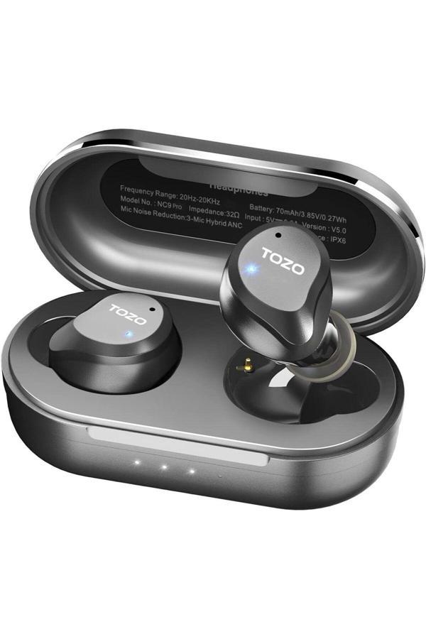 NC9 Pro ANC ve ENC Uyumlu Gürültü Engelleme Bluetooth 5.3 Kablosuz TWS Kulaklık Siyah - Image 1