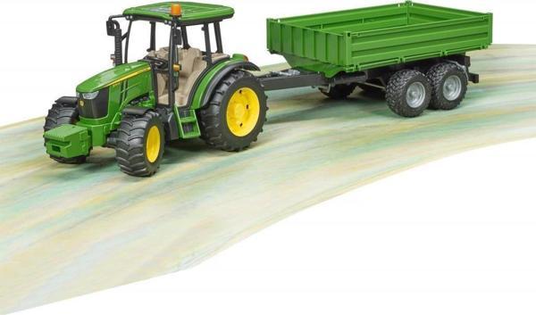 Bruder John Deere 5115 Traktör & Römork - Image 1