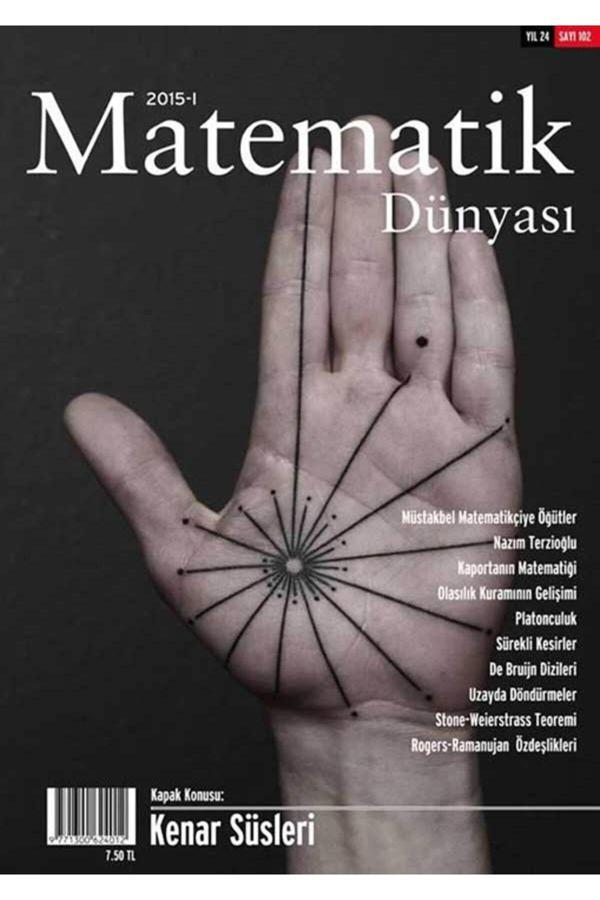 Nesin Yayınevi Matematik Dünyası Dergisi Sayı:102 Yıl:2015 - I-Iı - Nesin Yayınevi - Image 1