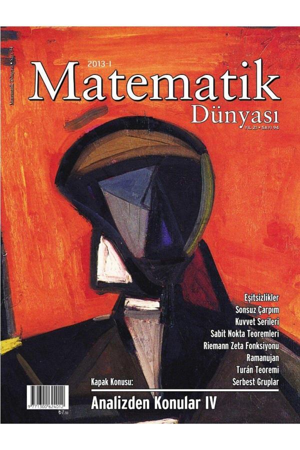 Nesin Yayınevi Matematik Dünyası Dergisi Sayı:94 Yıl:2013 - I - Image 1