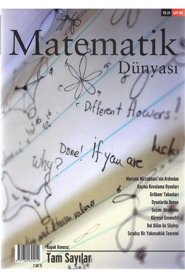 Nesin Yayınevi Matematik Dünyası Dergisi Sayı:105 Yıl:2017 - Nesin Yayınevi - Image 1