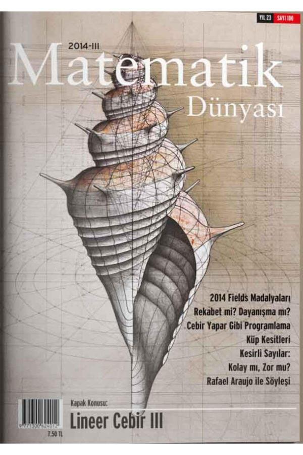 Nesin Yayınevi Matematik Dünyası Dergisi Sayı:100 Yıl:2014 - Iıı - Image 1