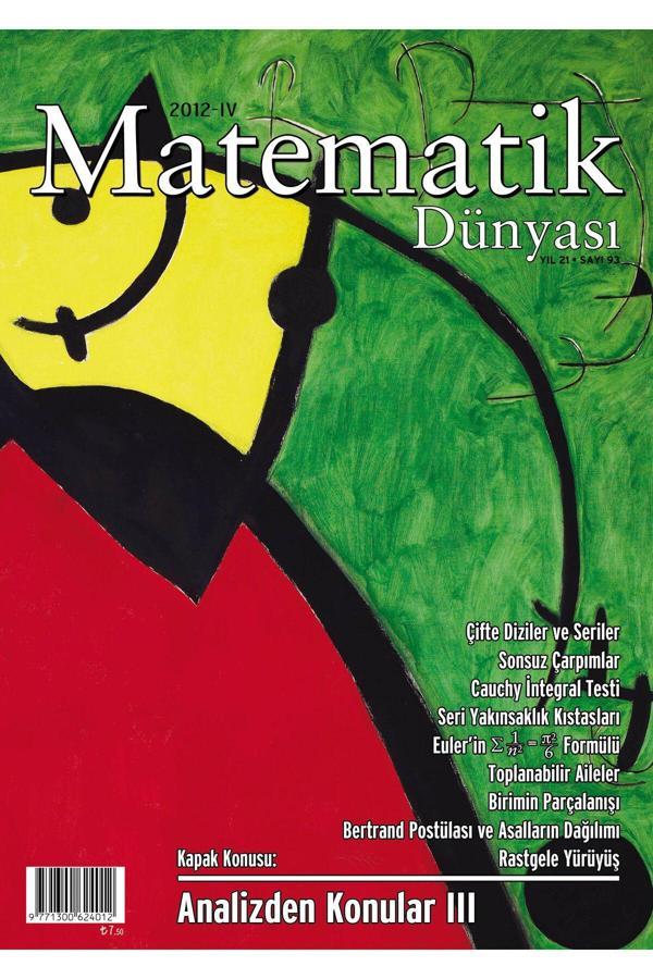 Nesin Yayınevi Matematik Dünyası Dergisi Sayı:93 Yıl:2012 - Iv - Image 1