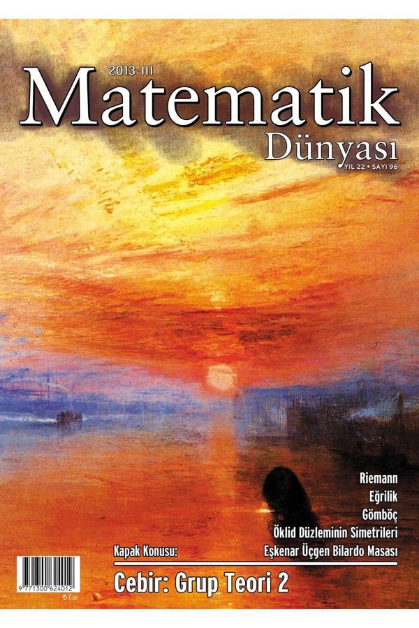 Nesin Yayınevi Matematik Dünyası Dergisi Sayı:96 Yıl:2013 - Iıı - Image 1