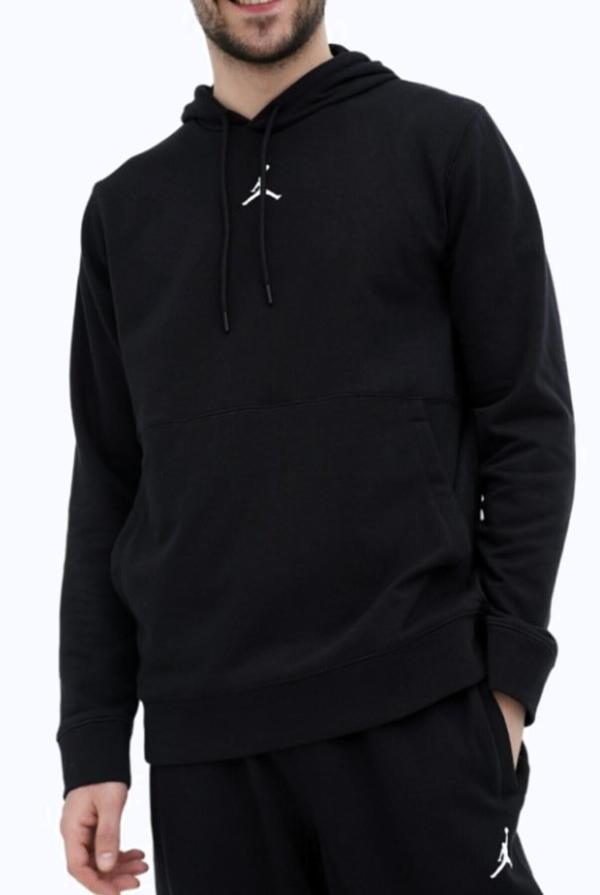 Nike Jordan Air Fleece Erkek Siyah Kapüşonlu Sweatshirt - Image 1