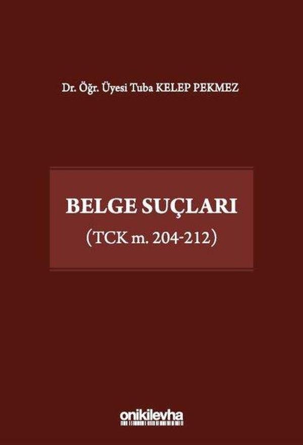 Belge Suçları (TCK m. 204 - 212) - On İki Levha Yayıncılık - Image 1