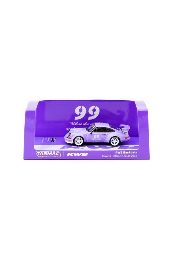 Tarmac Works 1/64 Porche Rwb Backdate 12 Hours 2016-Mor Model Araba - Image 1