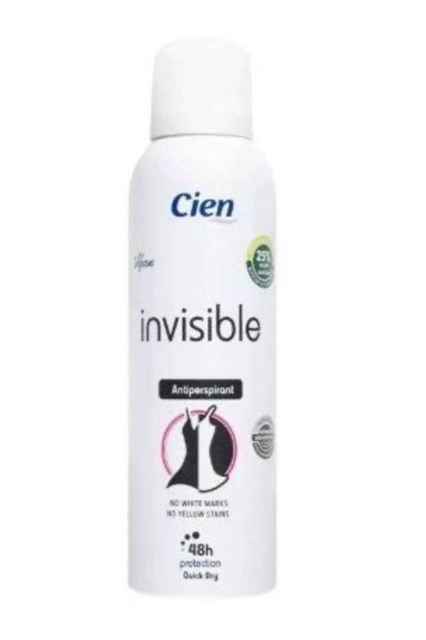 Cien Invisible Erkek Deo Spray 200 Ml 48 Saat Koruma - Image 1