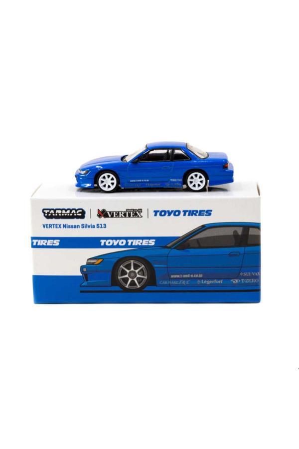 Tarmac Works 1/64 Vertex Nissan Silvia S13 – Toyo Tires Model Araba - Image 1