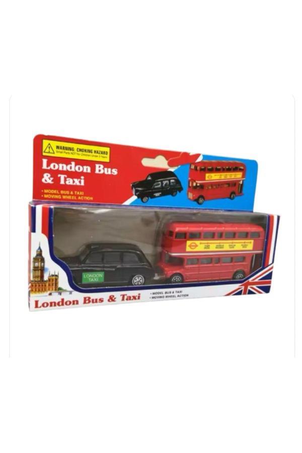 Tgroup 1:43 Londra Otobüs & Taksi Diecast Model Seti - Image 1