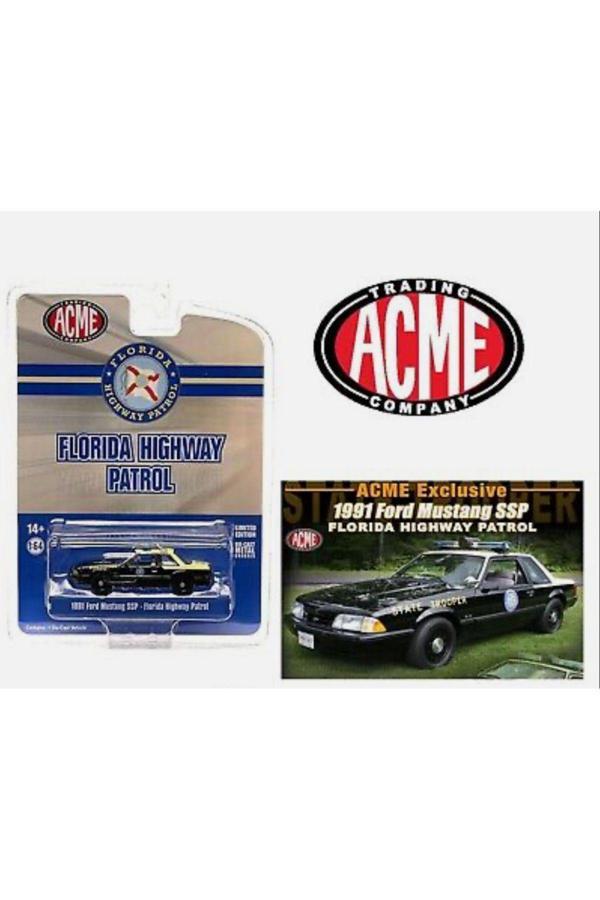 Tgroup Acme 1:64 1991  Masteng Ssp - Florida Highway Patrol (Acme Exclusive) Polis Model Araba - Image 1