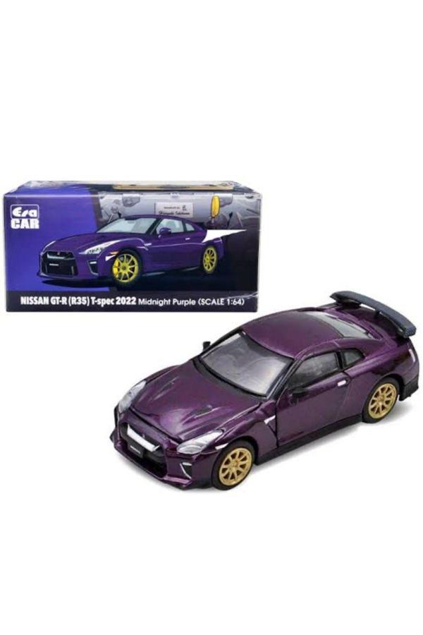 Era Eracar – Nissan Gt-R (R35) T-Spec 2022 Midnight Purple – 1:64 Ölçek Diecast Model Araba - Image 1
