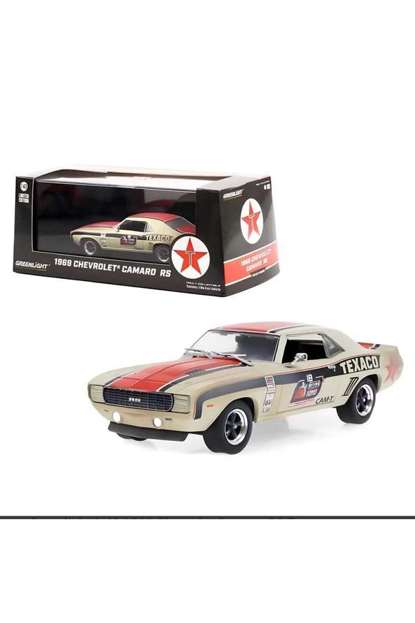 Greenlight 1:43 1969 Chevrolet Camaro Rs Texaco Die-Cast Model Araba - Image 1