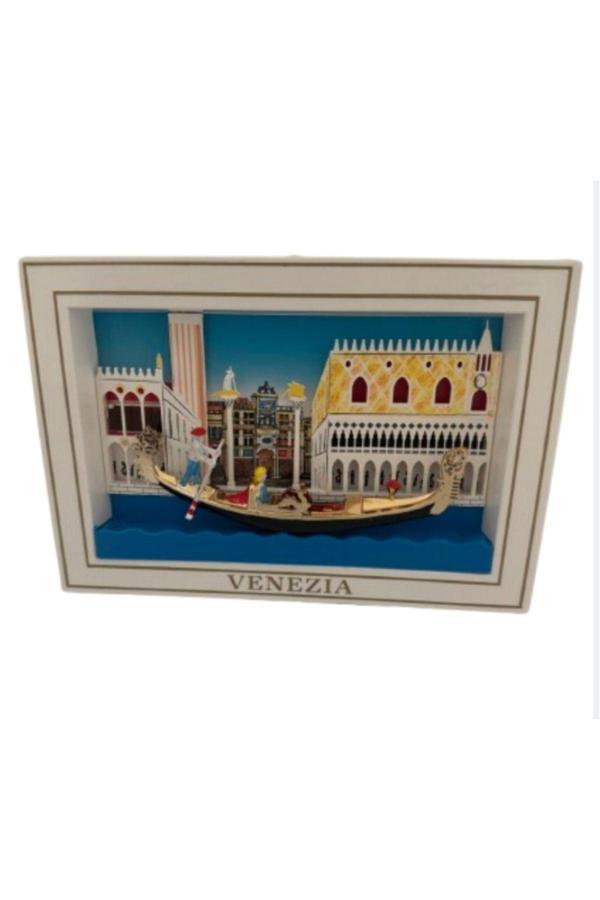 Venice Pilsiz Hareket Eden Venedik Gondole Ve Venedik Tablosu  Made İn Italy - Image 1