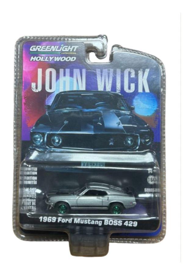 Greenlight Hollywood John Wick 1969 Ford Mustang 429 (Green Machine Chase) – 1:64 Ölçek - Image 1