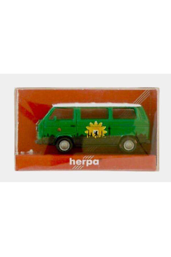 Herpa 1:87 Vw T3 Bully Bus Info Mobil Polizei Berlin  Alman Polis Model Araba - Image 1