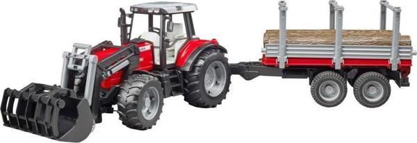 Bruder Massey Ferguson 7480 Traktör & Römork - Image 1