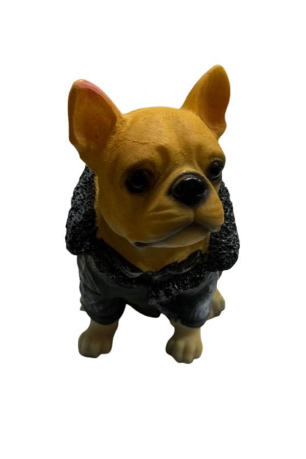 T Camp Şık Giyimli Dekoratif Fransız Bulldog Biblo Köpek - Image 1