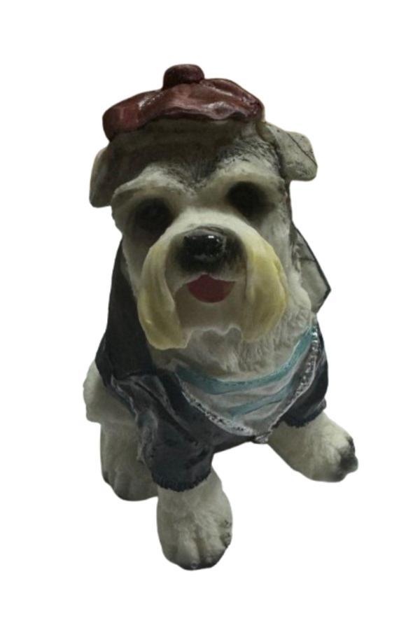 T Camp Şirin Fransız Tarzı Şapkalı Dekoratif Köpek Biblo - Koleksiyonluk Figür - Image 1