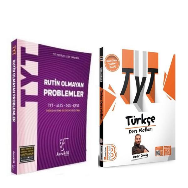 Benim Hocam TYT Türkçe Video Ders Notları ve Karekök Rutin Olmayan Problemler Soru Bankası 2 Kitap - Karekök Eğitim Yayınları - Image 1