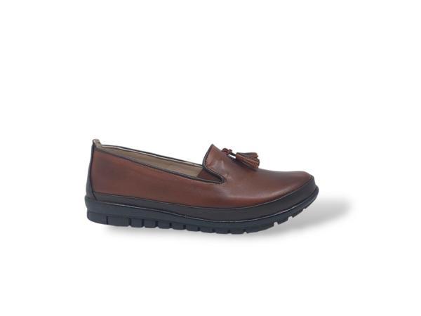 Zerhan 1700 Kadın Taba Günlük Kullanım Comfort Ayakkabı - Image 1