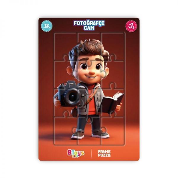 Btoys 5 Adet Lisanslı 12 Parça Can Frame Puzzle(5 Adet Puzzle Gönderilecektir.) - Image 1