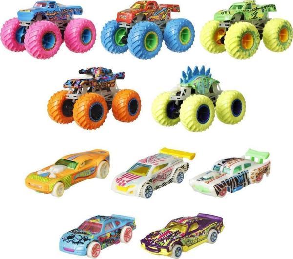 Hot Wheels Monster Trucks Karanlıkta Parlayan Araçlar - Image 1
