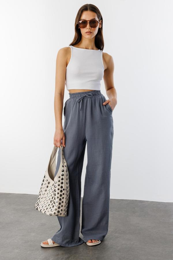 Müslin Palazzo Kadın Pantolon MÜSLİN-PANTOLON - Image 1