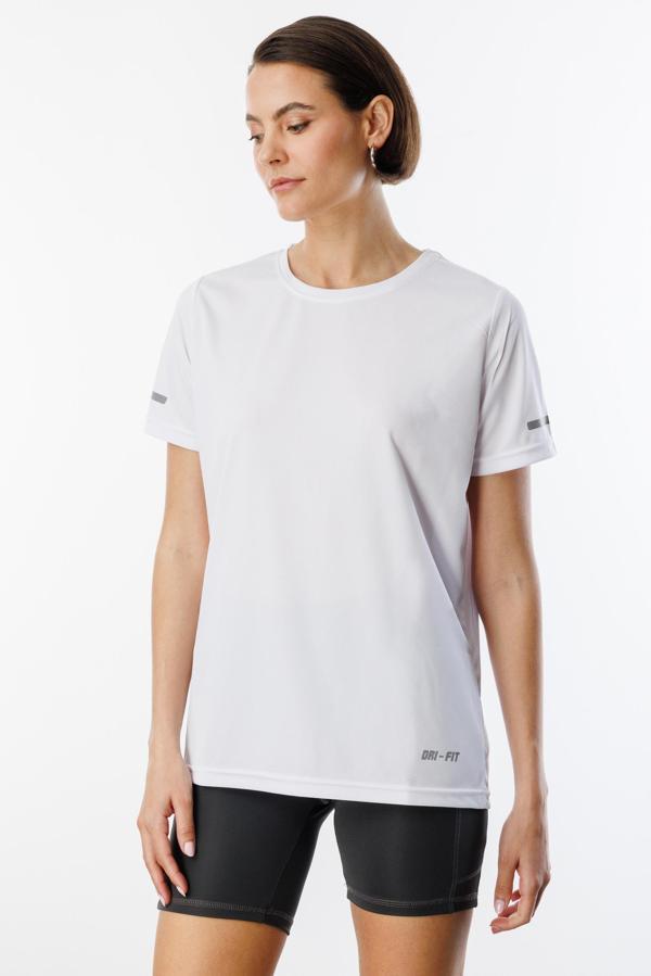 Kadın Nem Emici Hızlı Kuruma Atletik Teknik Performans Spor T-shirt DRIFIT-KISAKOL - Image 1