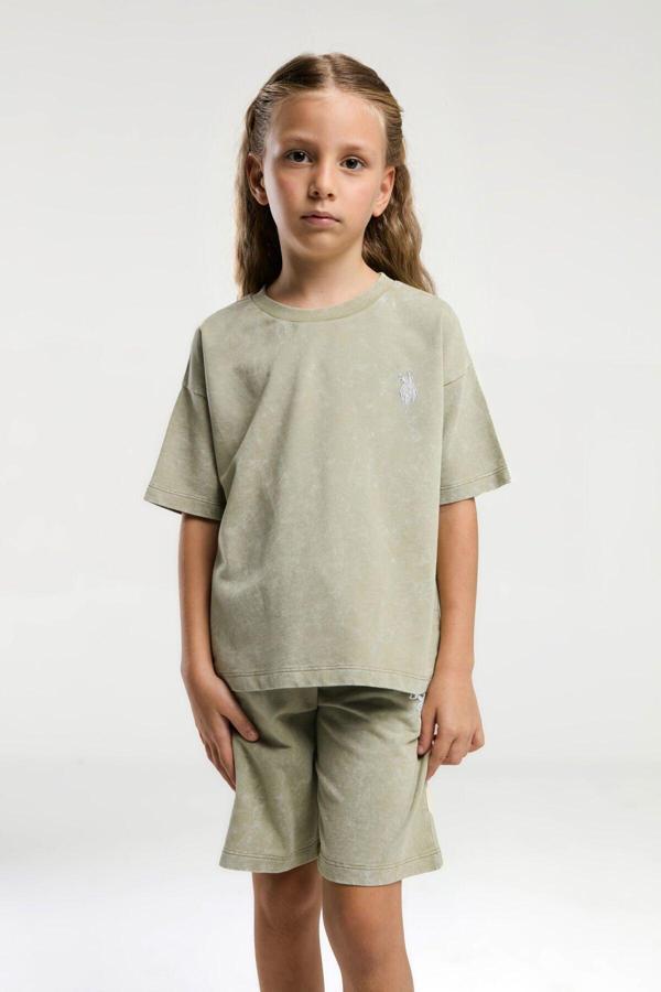 U.S. Polo Assn. Kız Çocuk Yeşil Bermuda Takım - Image 1