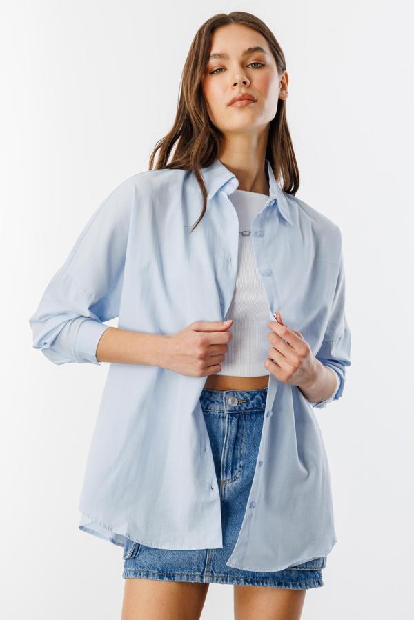 Oversize Basic Kadın Gömlek KADIN-BASIC-GÖMLEK - Image 1