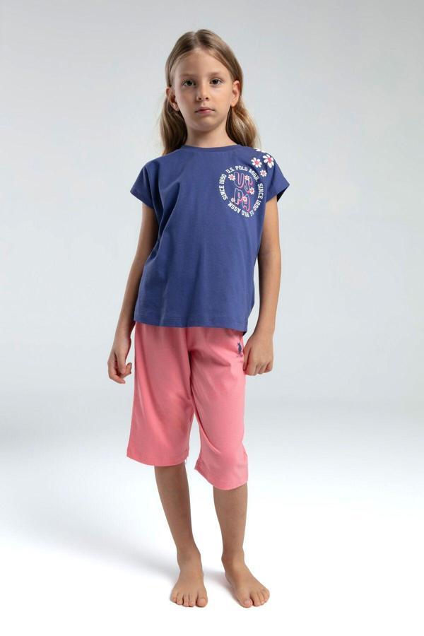 U.S. Polo Assn. Kız Çocuk Mavi Kapri Takım - Image 1