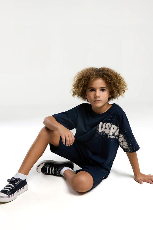 U.S. Polo Assn. Erkek Çocuk Lacivert Bermuda Takım - Image 1