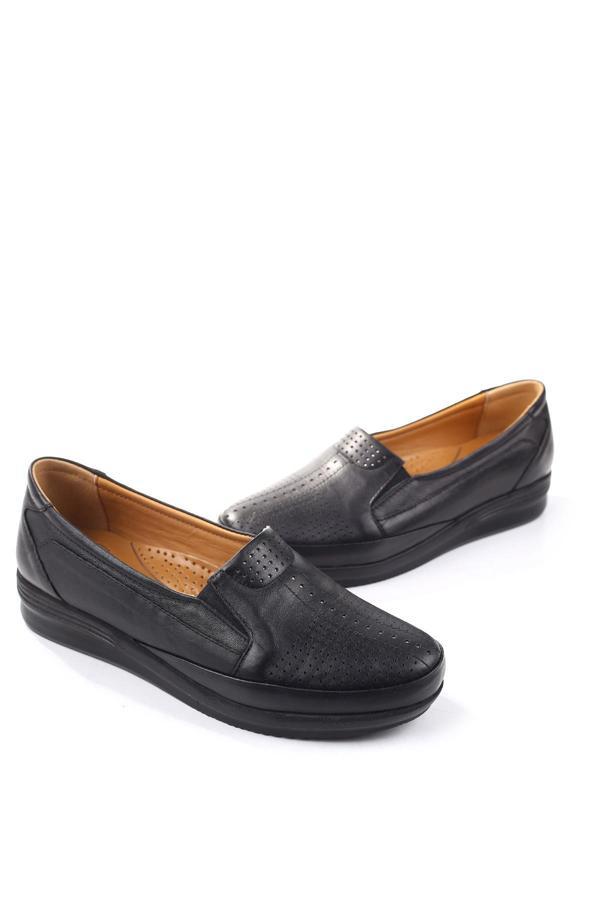 Walkenzo 3771 Kadın Ortopedik Taban Deri Ayakkabı - Image 1