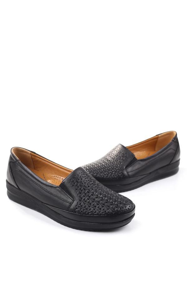 Walkenzo 3772 Kadın Ortopedik Taban Deri Ayakkabı - Image 1