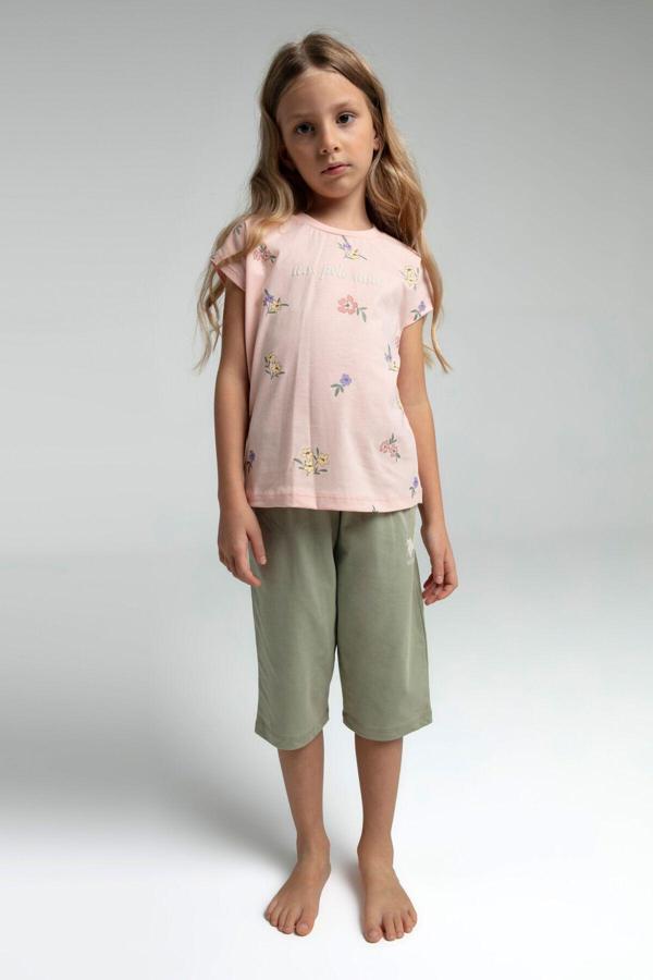 U.s. Polo Assn. Kız Çocuk Pembe Kapri Takım - Image 1