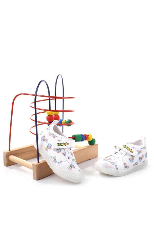 Şirin Bebe 3815 Ortopedik Taban Kız Çocuk Yazlık Keten Ayakkabı - Image 1